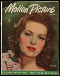 8x908 MOTION PICTURE magazine July 1946 portrait of beautiful Maureen O'Hara by Meade-Maddick!