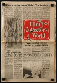 8x735 MOVIE COLLECTOR'S WORLD signed magazine Jun 17, 1983 by Scott Nollen, Film Collector's World