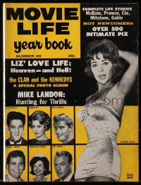 8x736 MOVIE LIFE magazine 1961 Year Book, Elvis, Liz Taylor, Gary Cooper, over 500 intimate pix!