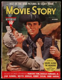 8x910 MOVIE STORY magazine December 1939 great cover portrait of Henry Fonda & Claudette Colbert!