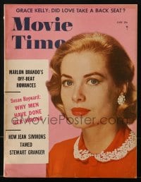 8x746 MOVIE TIME magazine July 1956 great cover portrait of beautiful Grace Kelly by Carpenter!