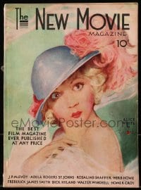 8x919 NEW MOVIE MAGAZINE magazine February 1930 great cover art of Alice White by Penrhyn Stanlaws!