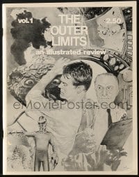 8x753 OUTER LIMITS vol 1 no 1 magazine 1977 an illustrated review of the science fiction show!