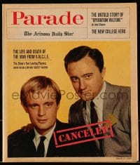 8x755 PARADE magazine March 17, 1968 The Life & Death of The Man From U.N.C.L.E.!