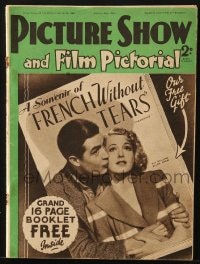 8x966 PICTURE SHOW English magazine February 24, 1940 Ray Milland & Ellen Drew on the cover!