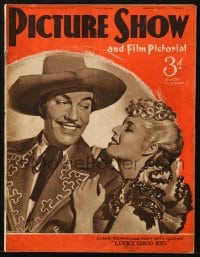 8x969 PICTURE SHOW English magazine February 8, 1941 Cisco Kid Cesar Romero & Mary Beth Hughes!