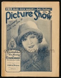 8x954 PICTURE SHOW English magazine October 11, 1930 great cover portrait of BEtty Balfour!