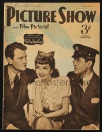 8x972 PICTURE SHOW English magazine September 26, 1942 Claudette Colbert, Joel McCrea, Rudy Vallee