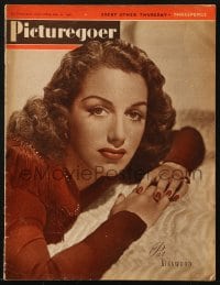 8x991 PICTUREGOER English magazine January 22, 1946 great cover portrait of pretty Pat Kirkwood!