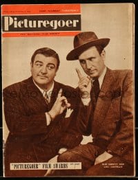 8x996 PICTUREGOER English magazine November 5, 1949 great cover portrait of Abbott & Costello!