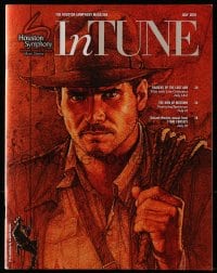 8x766 RAIDERS OF THE LOST ARK magazine June 2016 Amsel art of Harrison Ford as Indiana Jones!