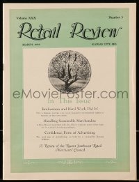 8x768 RETAIL REVIEW magazine March 1928 full-page Babe Ruth Underwear ad, images & art, ultra rare!