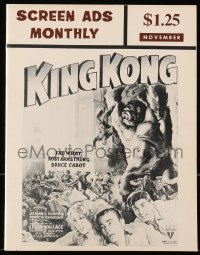 8x772 SCREEN ADS MONTHLY magazine November 1967 great cover image of the King Kong one-sheet!
