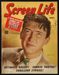 8x782 SCREEN LIFE magazine March 1940 great cover portrait of James Stewart in suit & tie!