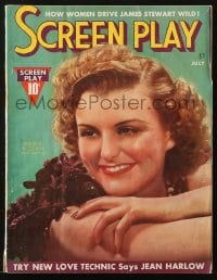 8x791 SCREEN PLAY magazine July 1937 great cover portrait of pretty Doris Nolan by James Doolittle!