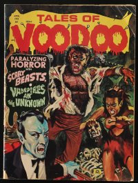 8x818 TALES OF VOODOO magazine April 1972 paralyzing horror, scary beasts, vampires & unknown!