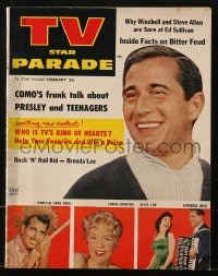 8x824 TV STAR PARADE magazine February 1957 Perry Como, Ernie Ford, Spring Byington, Lawrence Welk!