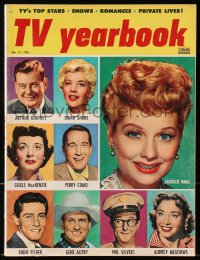 8x825 TV YEARBOOK #3 magazine 1956 Lucille Ball, Gene Autry, Perry Como, Eddie Fisher & more!