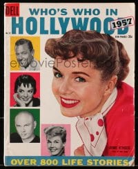 8x827 WHO'S WHO IN HOLLYWOOD magazine 1957 Debbie Reynolds, Doris Day, Natalie Wood, Holden, Brynner