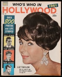 8x828 WHO'S WHO IN HOLLYWOOD magazine 1961 Elizabeth Taylor, Debbie Reynolds, over 800 photos!