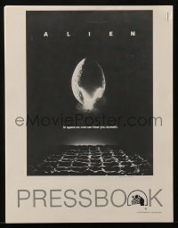 8x462 ALIEN pressbook 1979 Ridley Scott outer space sci-fi monster classic, cool egg image!