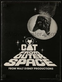 8x480 CAT FROM OUTER SPACE pressbook 1978 Walt Disney sci-fi, wacky alien feline!