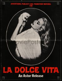 8x550 LA DOLCE VITA pressbook 1961 Federico Fellini, Marcello Mastroianni, sexy Anita Ekberg!