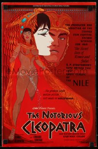 8x585 NOTORIOUS CLEOPATRA pressbook 1970 cool artwork of Egyptian Sonora & Jay Edwards by Marshall!