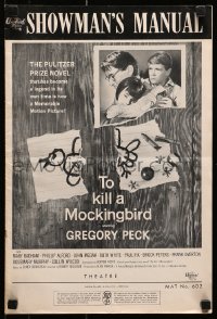 8x642 TO KILL A MOCKINGBIRD pressbook 1962 Gregory Peck, from Harper Lee's classic novel!