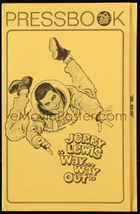 8x650 WAY WAY OUT pressbook 1966 astronaut Jerry Lewis sent to live on the moon in 1989!
