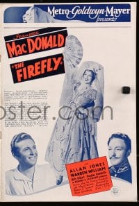 8x019 FIREFLY English pressbook 1937 Jeanette MacDonald, Allan Jones, Warren William, Gilbert