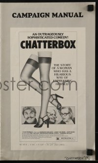 8x483 CHATTERBOX pressbook 1977 about a sexy woman who has a hilarious way of expressing herself!
