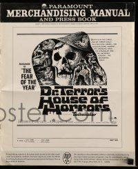 8x508 DR. TERROR'S HOUSE OF HORRORS pressbook 1965 Christopher Lee, cool horror art!