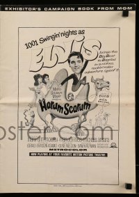 8x532 HARUM SCARUM pressbook 1965 rockin' Elvis Presley, Mary Ann Mobley, 1001 Swingin' nights!