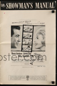 8x564 LOVER COME BACK pressbook 1961 Rock Hudson, Doris Day, Tony Randall, Edie Adams!