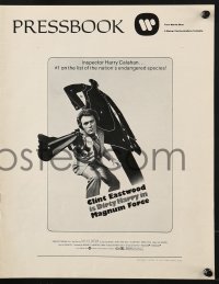 8x568 MAGNUM FORCE pressbook 1973 Clint Eastwood is Dirty Harry pointing his huge gun!