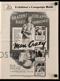 8x569 MAN CRAZY pressbook 1953 artwork of sexy promiscuous bad girl Colleen Miller