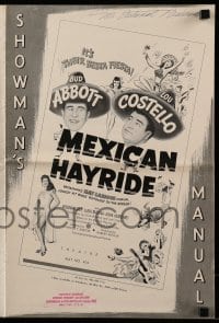 8x578 MEXICAN HAYRIDE pressbook 1948 matador Abbott & Costello in Mexico, great art!
