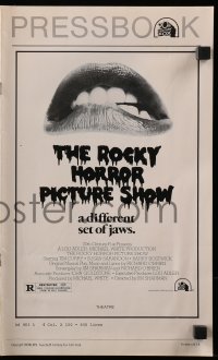 8x610 ROCKY HORROR PICTURE SHOW pressbook R1979 classic c/u lips image, a different set of jaws!