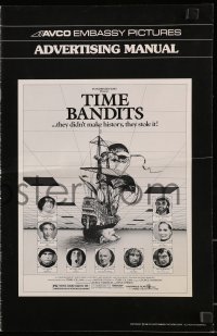 8x640 TIME BANDITS pressbook 1981 John Cleese, Sean Connery, directed by Terry Gilliam!