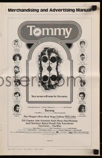 8x643 TOMMY pressbook 1975 The Who, Roger Daltrey, Jack Nicholson, rock & roll!
