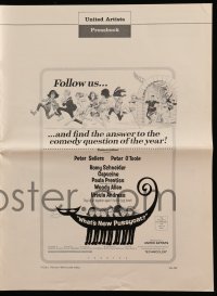 8x654 WHAT'S NEW PUSSYCAT pressbook 1965 Frank Frazetta art of Woody Allen, O'Toole & sexy babes!