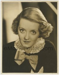 8y053 BETTE DAVIS signed deluxe 11x14 still 1930s great portrait of the leading lady by Elmer Fryer!