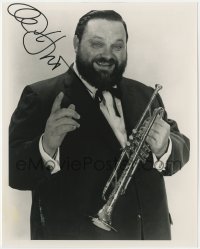 8y617 AL HIRT signed 8x10 REPRO still 1980s smiling portrait of the trumpeter/bandleader!