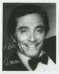 8y618 AL MARTINO signed 8x10 REPRO still 1980s head & shoulders smiling portrait in tuxedo!