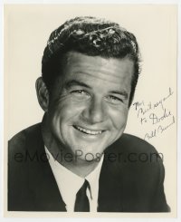 8y654 BILL BURRUD signed 8x10 REPRO still 1970s smiling head & shoulders portrait in suit & tie!