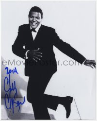 8y674 CHUBBY CHECKER signed 8x10 REPRO still 1990s full-length portrait of the Twist singer!