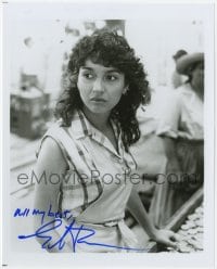 8y713 ELIZABETH PENA signed 8x10 REPRO still 1990s close portrait of the Cuban-American actress!
