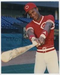 8y512 ERIC DAVIS signed color 8x10 publicity still 1990s the Cincinnati Reds baseball outfielder!