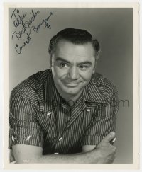 8y180 ERNEST BORGNINE signed 8x10 still 1960 great smiling portrait from Go Naked in the World!